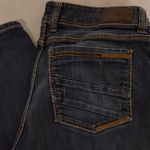 BKE Dakota 36S Blue Jeans Tapered Leg Medium Wash